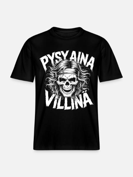 Wild Skull Design - RELAXED FIT Unisex Organic T-Shirt - black