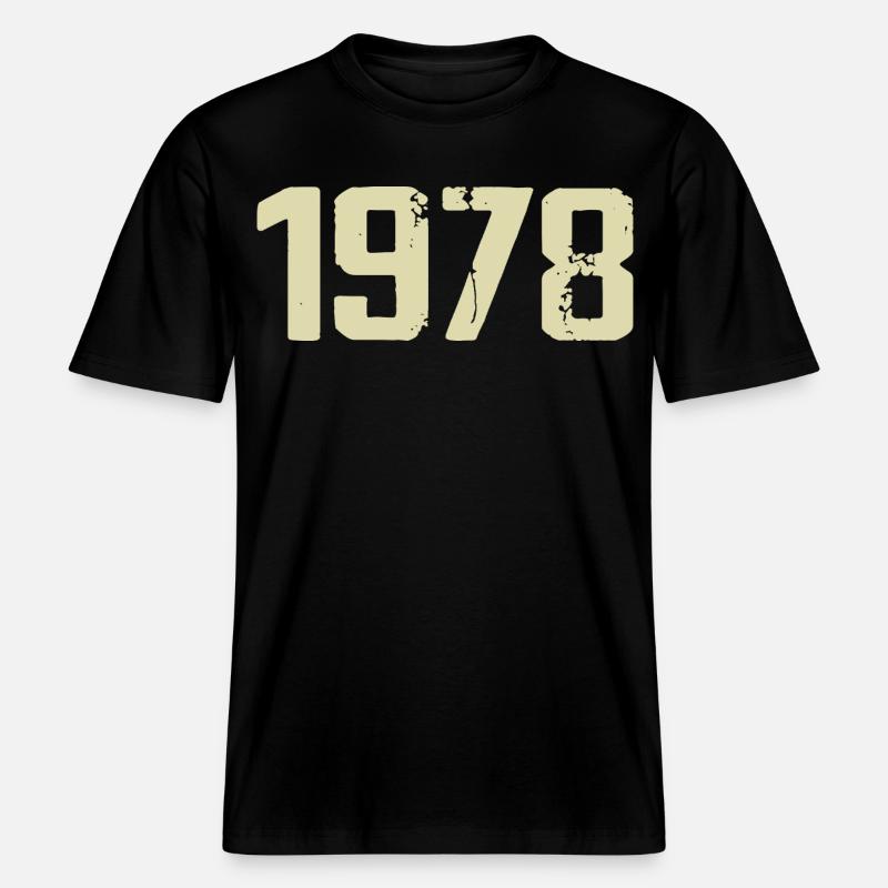 Jubilee 1978 -  RELAXED FIT Unisex Organic T-Shirt - black