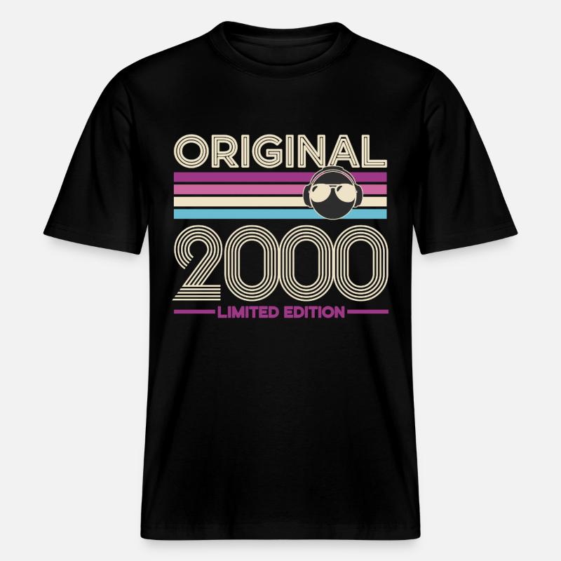 Original 2000 Édition Limitée -  T-shirt unisexe RELAXED FIT en coton bio - noir