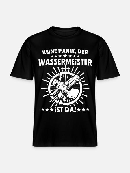 Wassermeister - RELAXED FIT Unisex Organic T-Shirt - Schwarz
