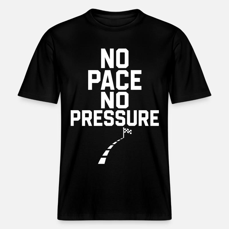 Pas de rythme, pas de pression - T-shirt unisexe RELAXED FIT en coton bio - noir
