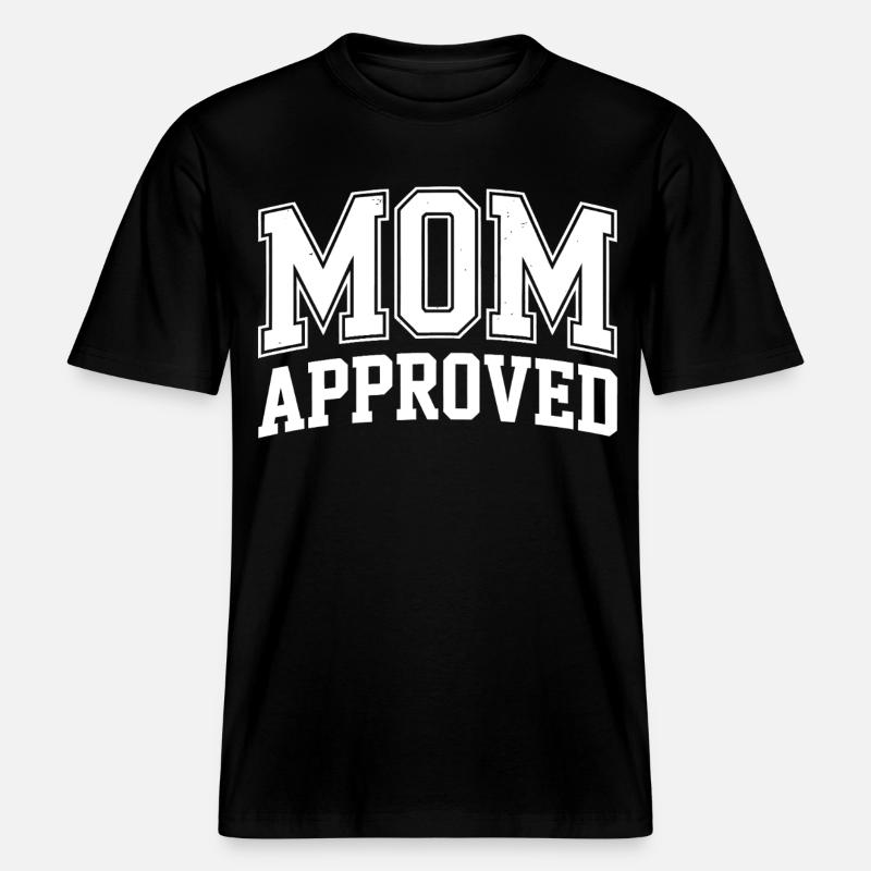 Mama a approuvé un test - T-shirt unisexe RELAXED FIT en coton bio - noir