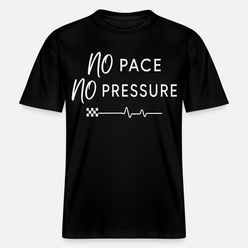 Pas de rythme, pas de pression -  T-shirt unisexe RELAXED FIT en coton bio - noir