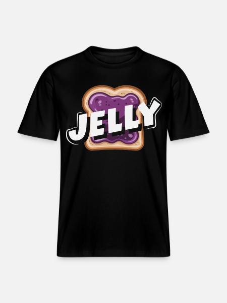 Peanut Butter & Jam Partner Look Design -  RELAXED FIT Unisex Organic T-Shirt - black