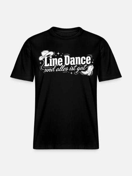 Line Dance: Alles ist gut - RELAXED FIT Unisex Organic T-Shirt - Schwarz