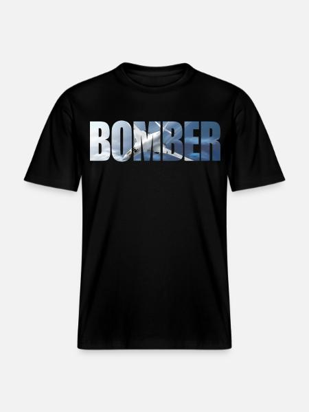 Bomber Tu-160 -  RELAXED FIT Unisex Organic T-Shirt - black