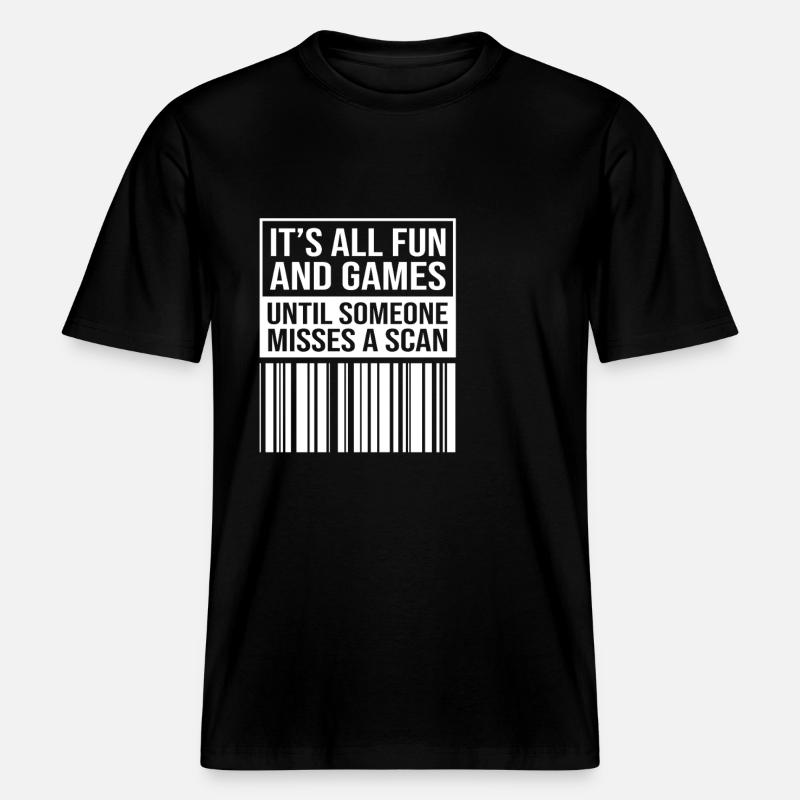Cachet de la poste - T-shirt unisexe RELAXED FIT en coton bio - noir