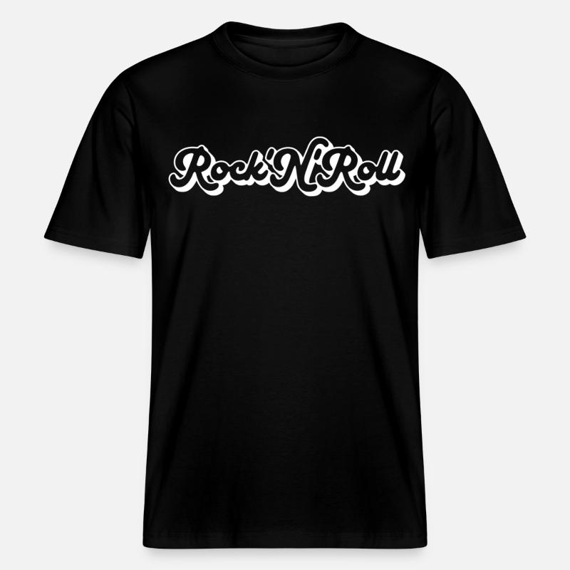 Scénario du Rock 'n' Roll -  T-shirt unisexe RELAXED FIT en coton bio - noir