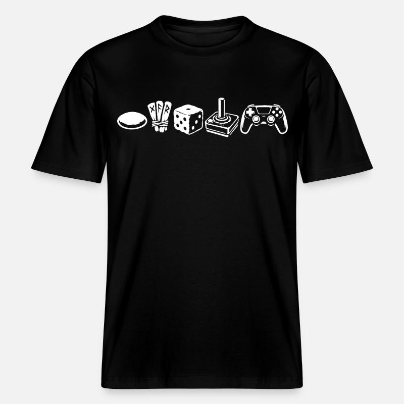 Controller Evolution | Gamers -  RELAXED FIT Unisex Organic T-Shirt - black