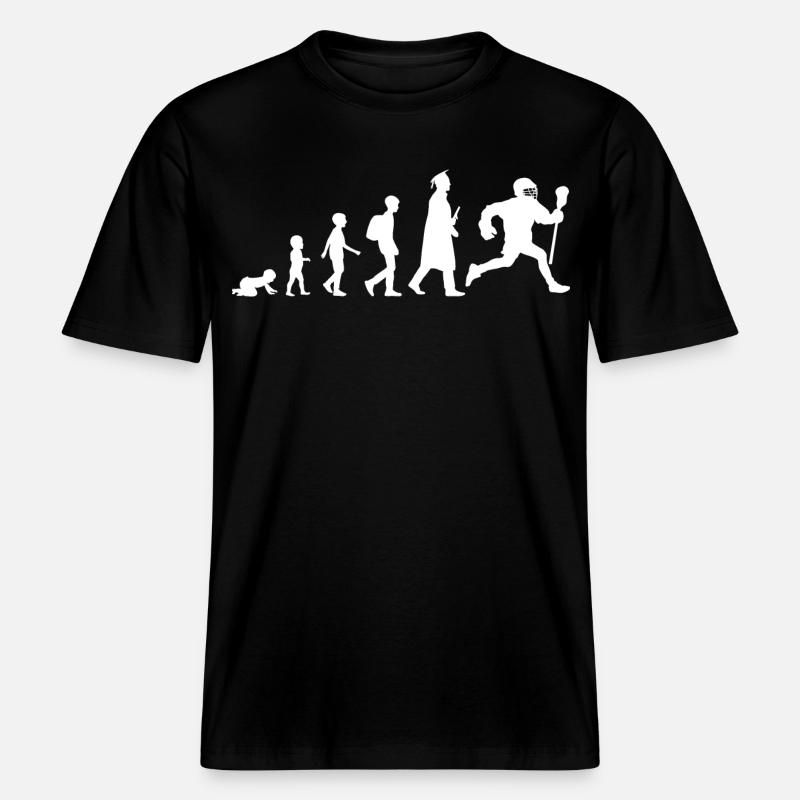 Évolution de la crosse -  T-shirt unisexe RELAXED FIT en coton bio - noir