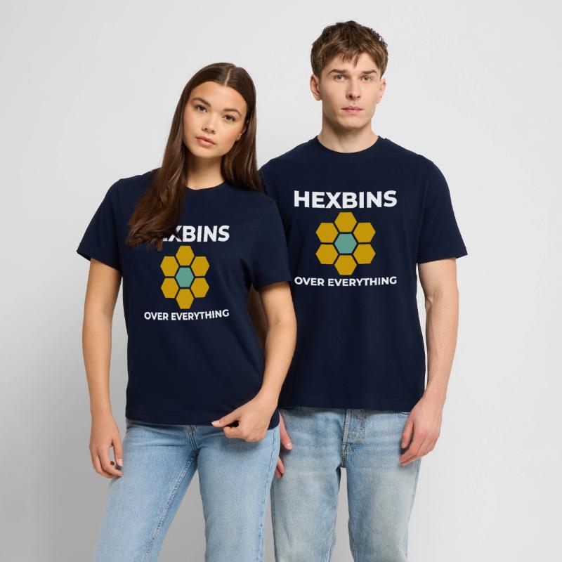 Hexbins Data Visualization GIS Mapping Spatial  RELAXED FIT Unisex Organic T-Shirt