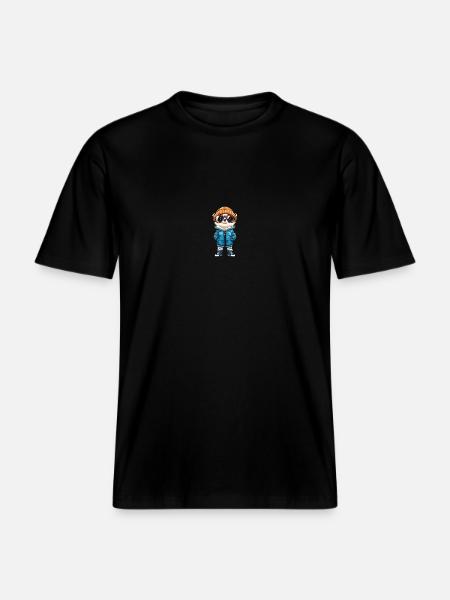 Surykatka Zima -  Ekologiczna koszulka Unisex RELAXED FIT - czarny