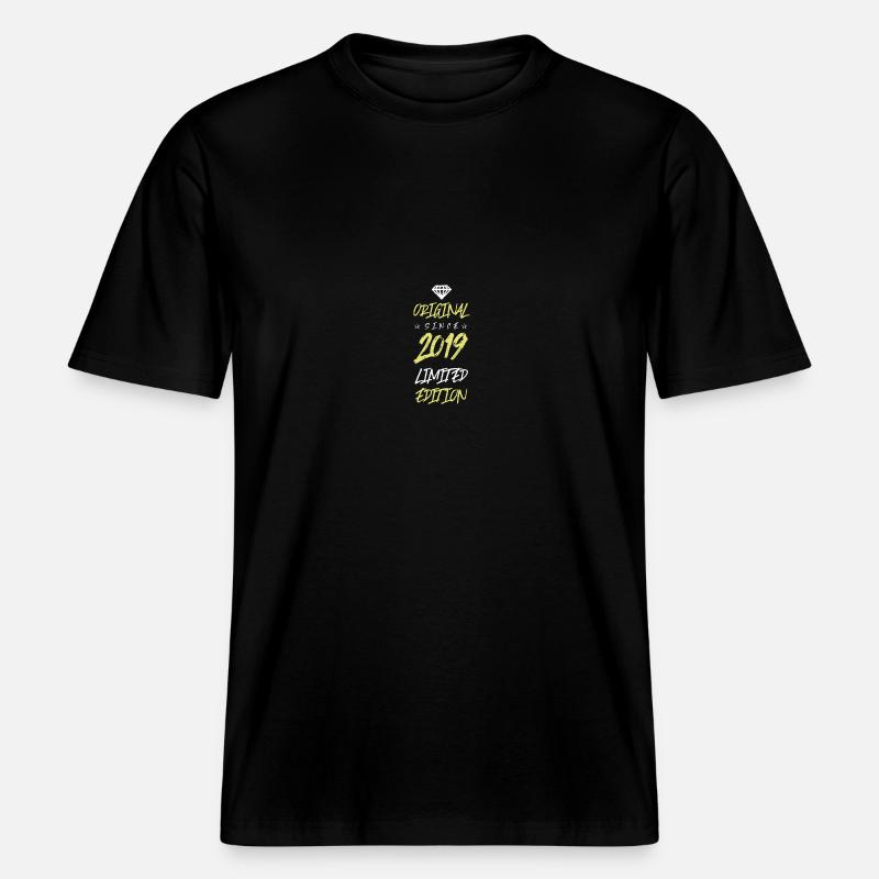 Édition limitée 2019 - T-shirt unisexe RELAXED FIT en coton bio - noir
