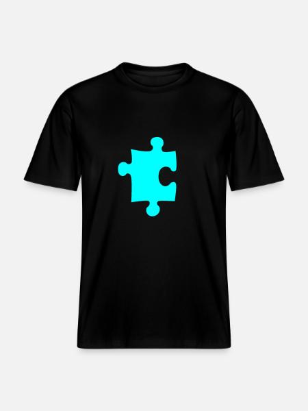 Puzzle -  RELAXED FIT Unisex Organic T-Shirt - black