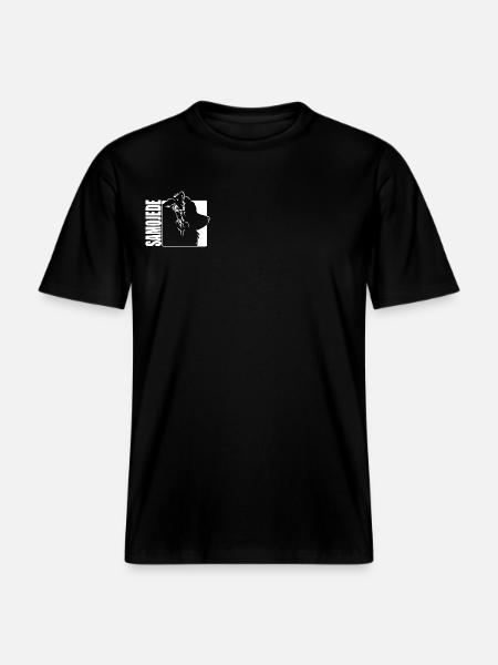 Samoyed Profile Dogs Dog Wilsigns -  RELAXED FIT Unisex Organic T-Shirt - black