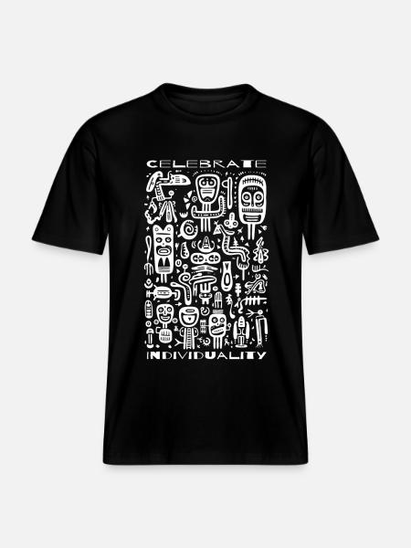 Celebrate your uniqueness - RELAXED FIT Unisex Organic T-Shirt - black