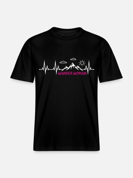 Wander Woman Wanderwoman -  RELAXED FIT Unisex Organic T-Shirt - black