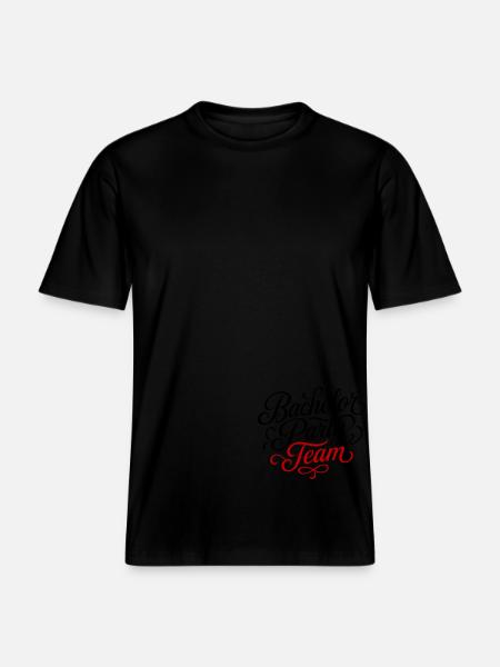 Bachelor Party Team -  RELAXED FIT Unisex Organic T-Shirt - black
