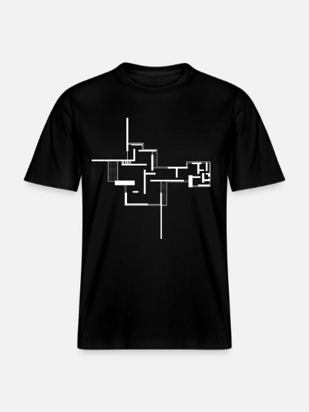 architecture -  T-shirt unisexe RELAXED FIT en coton bio - noir