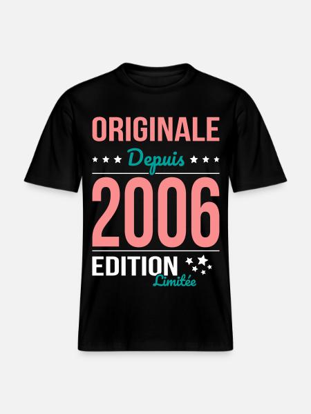 Original since 2006 – 20th anniversary - RELAXED FIT Unisex Organic T-Shirt - black