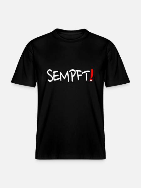 "Sempft" Franconian Franconian Franconian dialect -  RELAXED FIT Unisex Organic T-Shirt - black