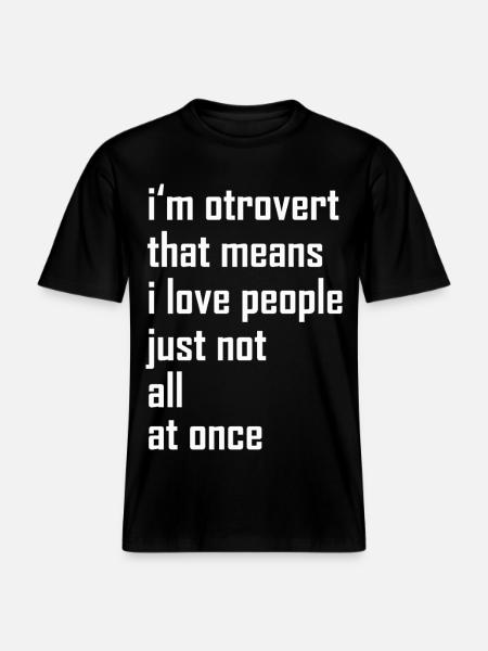 otroverted - RELAXED FIT Unisex Organic T-Shirt - black