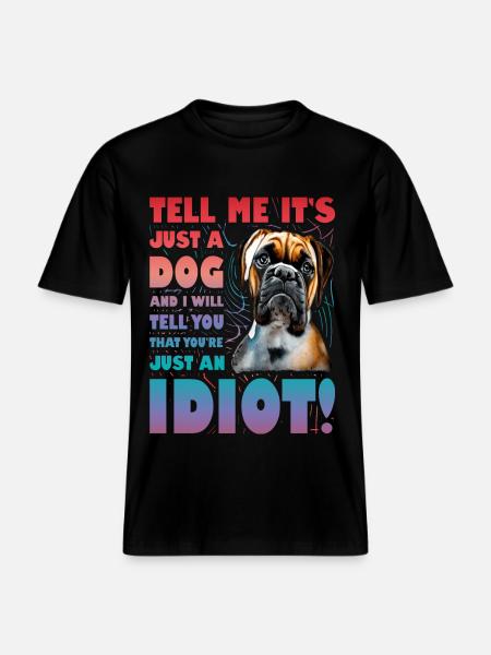 Boxer Lustiger Spruch -  RELAXED FIT Unisex Organic T-Shirt - Schwarz