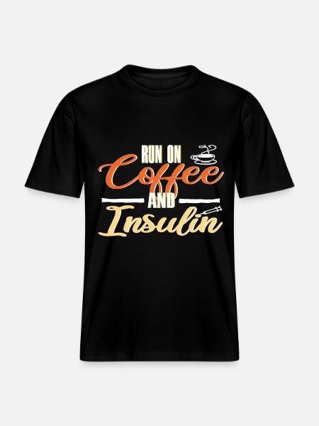 Funny diabetes -  RELAXED FIT Unisex Organic T-Shirt - black