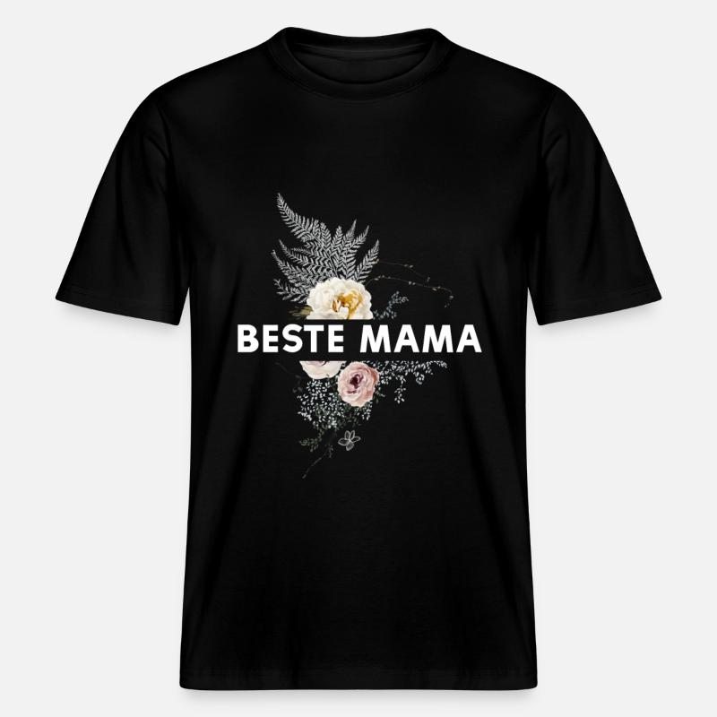 Beste Mama -  RELAXED FIT Unisex Organic T-Shirt - Schwarz