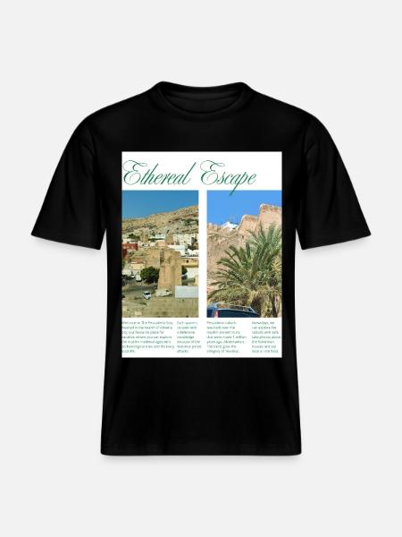 URBEX_PESCADERIA - RELAXED FIT Unisex Organic T-Shirt - black