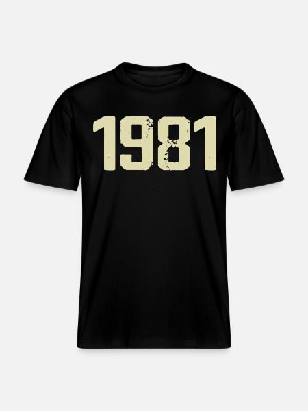 Jubilee 1981 - RELAXED FIT Unisex Organic T-Shirt - black