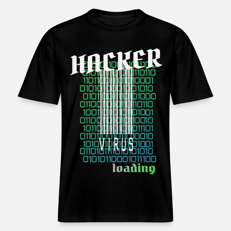 Anonymous, Hacker -  RELAXED FIT Unisex Organic T-Shirt - Schwarz