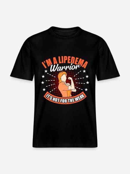 Combattant Lipidema -  T-shirt unisexe RELAXED FIT en coton bio - noir