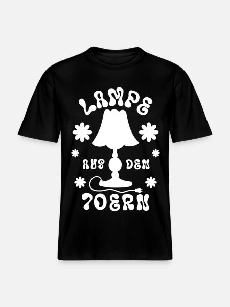 Lampe aus den 70ern - RELAXED FIT Unisex Organic T-Shirt - Schwarz