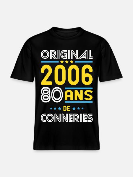 Original – 2006 – 20 Jahre - RELAXED FIT Unisex Organic T-Shirt - Schwarz
