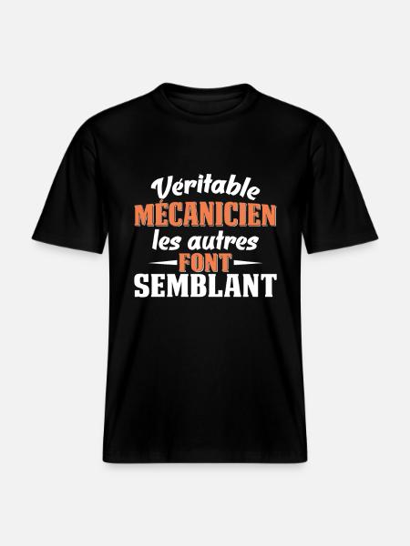 Real mechanic Others pretend - RELAXED FIT Unisex Organic T-Shirt - black