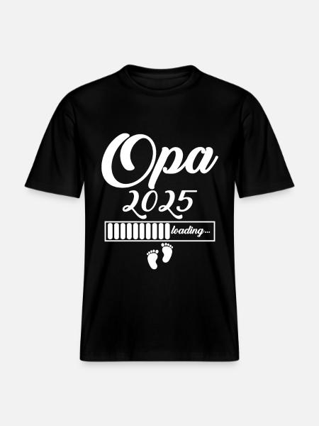 Opa 2025 -  RELAXED FIT Unisex Organic T-Shirt - Schwarz