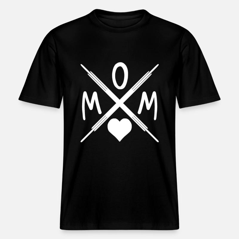 Mom - Mutter - Mama -  RELAXED FIT Unisex Organic T-Shirt - black