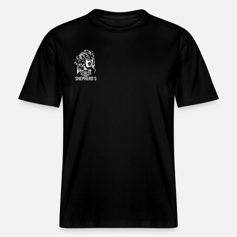 AUSSIE AUSTRALIAN SHEPHERD Hundespruch Wilsigns - RELAXED FIT Unisex Organic T-Shirt - Schwarz