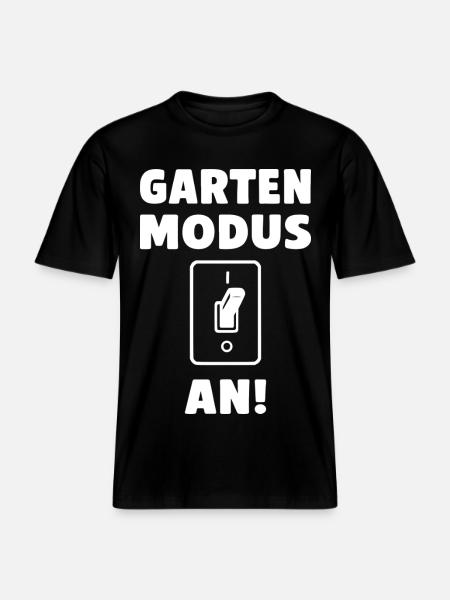 Garten Modus an! -  RELAXED FIT Unisex Organic T-Shirt - Schwarz
