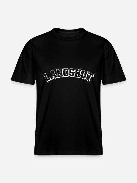 Landshut College - RELAXED FIT Unisex Organic T-Shirt - Schwarz