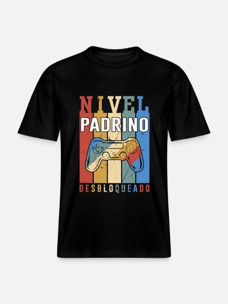 Niveau Parrain Débloqué -  T-shirt unisexe RELAXED FIT en coton bio - noir