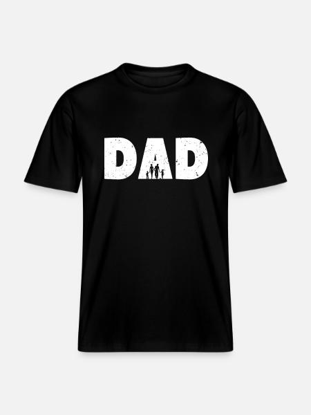 Father's Day gift -  RELAXED FIT Unisex Organic T-Shirt - black