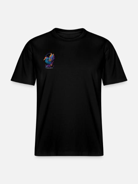 Musik Birdie -  RELAXED FIT Unisex Organic T-Shirt - Schwarz