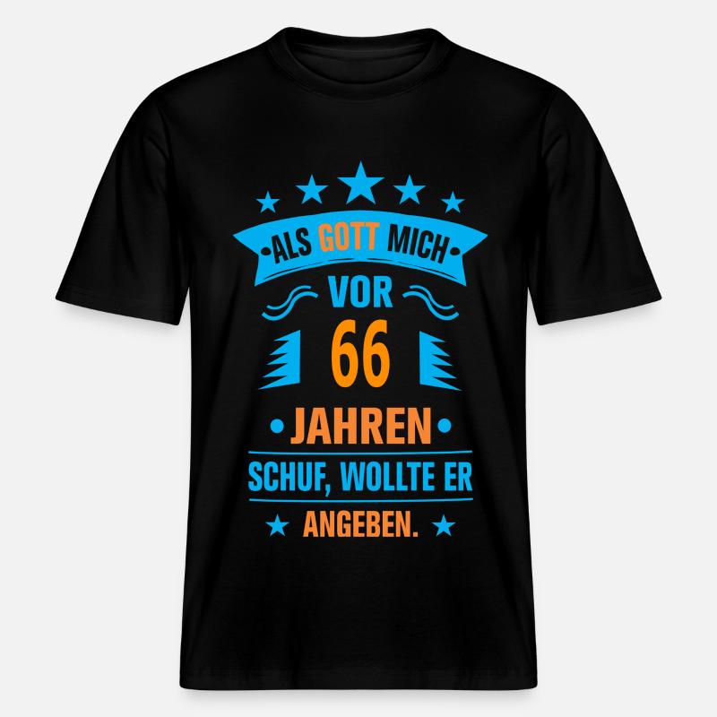 66 -  RELAXED FIT Unisex Organic T-Shirt - Schwarz