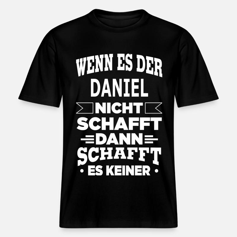 DANIEL - RELAXED FIT Unisex Organic T-Shirt - Schwarz