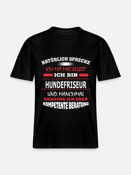 HUNDEFRISEUR - RELAXED FIT Unisex Organic T-Shirt - Schwarz