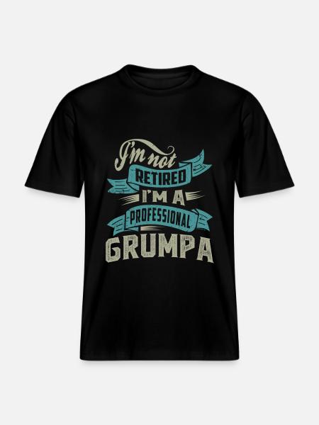Professional Grumpa -  RELAXED FIT Unisex Organic T-Shirt - black