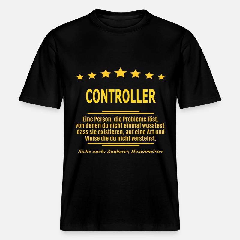 CONTROLLER -  RELAXED FIT Unisex Organic T-Shirt - Schwarz