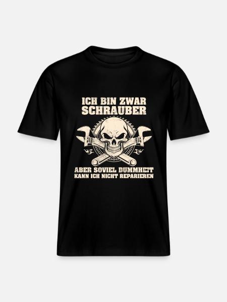 Ich bin Schrauber -  RELAXED FIT Unisex Organic T-Shirt - Schwarz